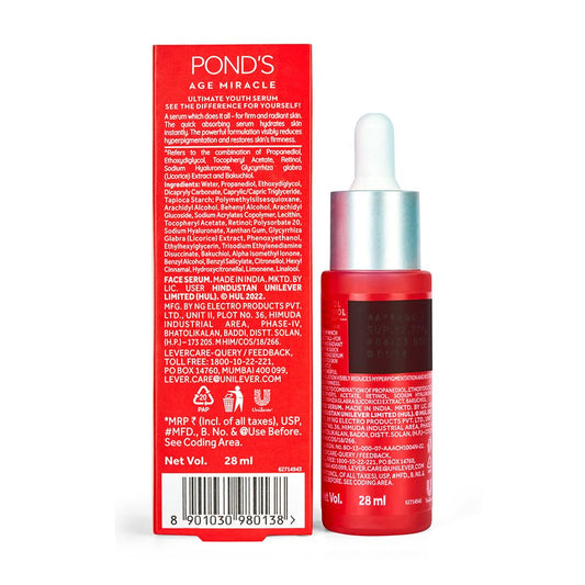 Pond's Age Miracle Ultimate Youth Serum 10 % Retinol-Bakuchiol-Komplex, 28 ml