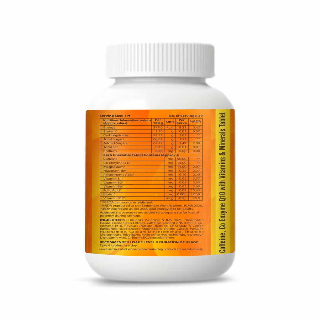 Leeford ROCKON MAX Energy Chewable 30 Tablets