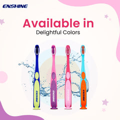 Leeford Enshine For 12+ Months Babies Tongue Cleaner Easy Grip Multi Colors Soft Toothbrush