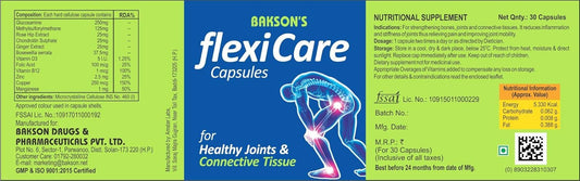 Bakson's Flexi Care For Healthy Joints & Tissues 30 Capsule