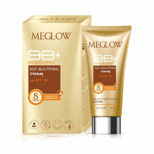 Meglow Best Beautifying BB+ Fairness mit LSF 15+ Creme, 30 g