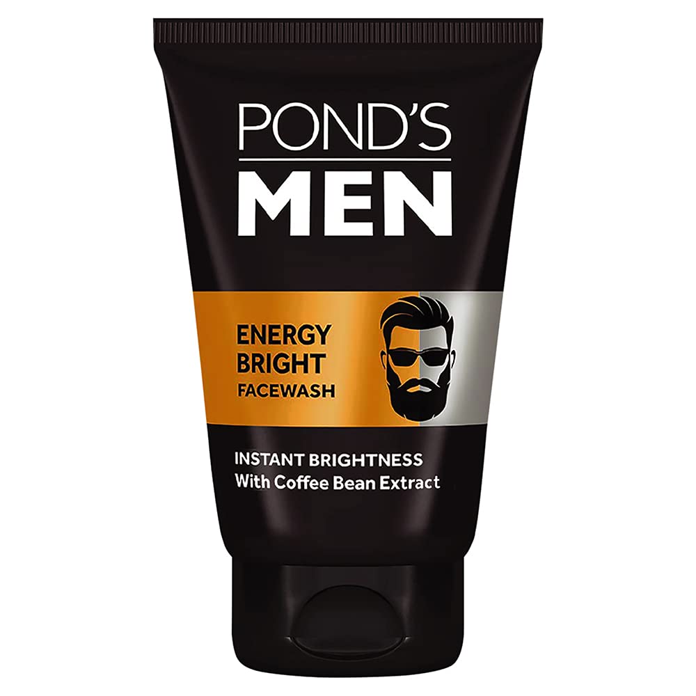 Pond's Men Energy Bright,Pimple Clear and Pollution Out Facewash 100g