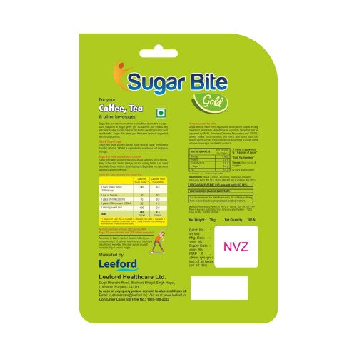 Leeford Sugar Bite Gold Sweetener Pellets 300 Tablets