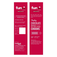 Leeford Funtime Juicy Cherry Flavored Lubricated Dotted,Ribbed And Contoured Condom 10 Count