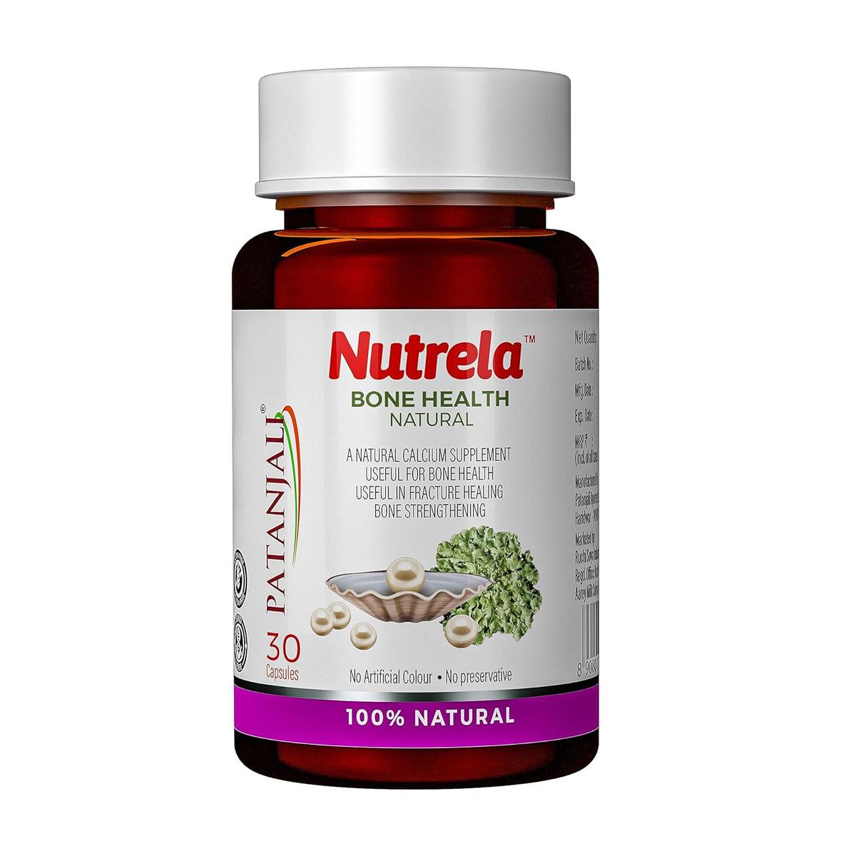 Patanjali Nutrela Bone Health Natural 30 Capsules