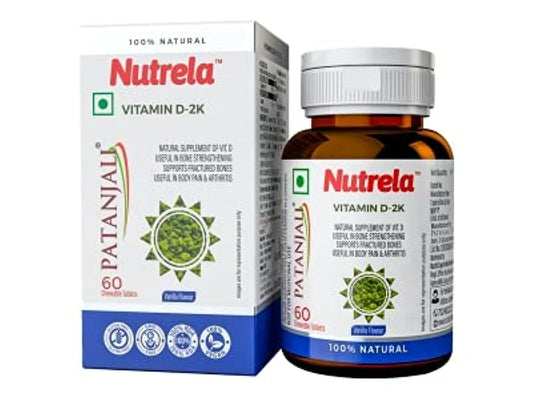 Patanjali Nutrela D2k Vitaminpräparat 60 Kautabletten