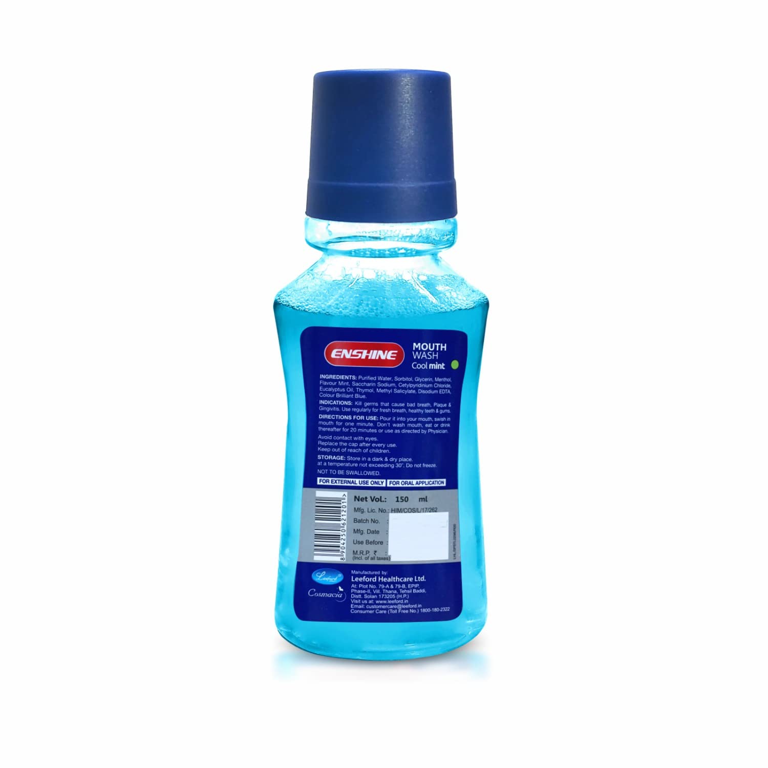 Leeford Enshine Cool Mint Anti Bacterial Liquid Mouthwash