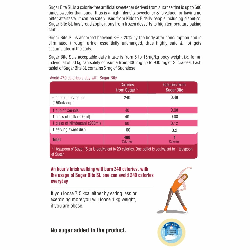 Leeford Sugar Bite SL Süßstoffpellets 300 Tabletten