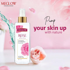 Leeford Meglow Rose Water Toner For Face 100ml