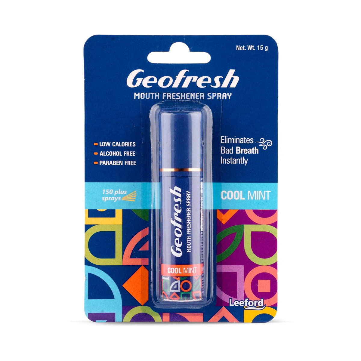 Geofresh Cool Mint,Elaichi and Pan Flavor Mouth Freshener Spray