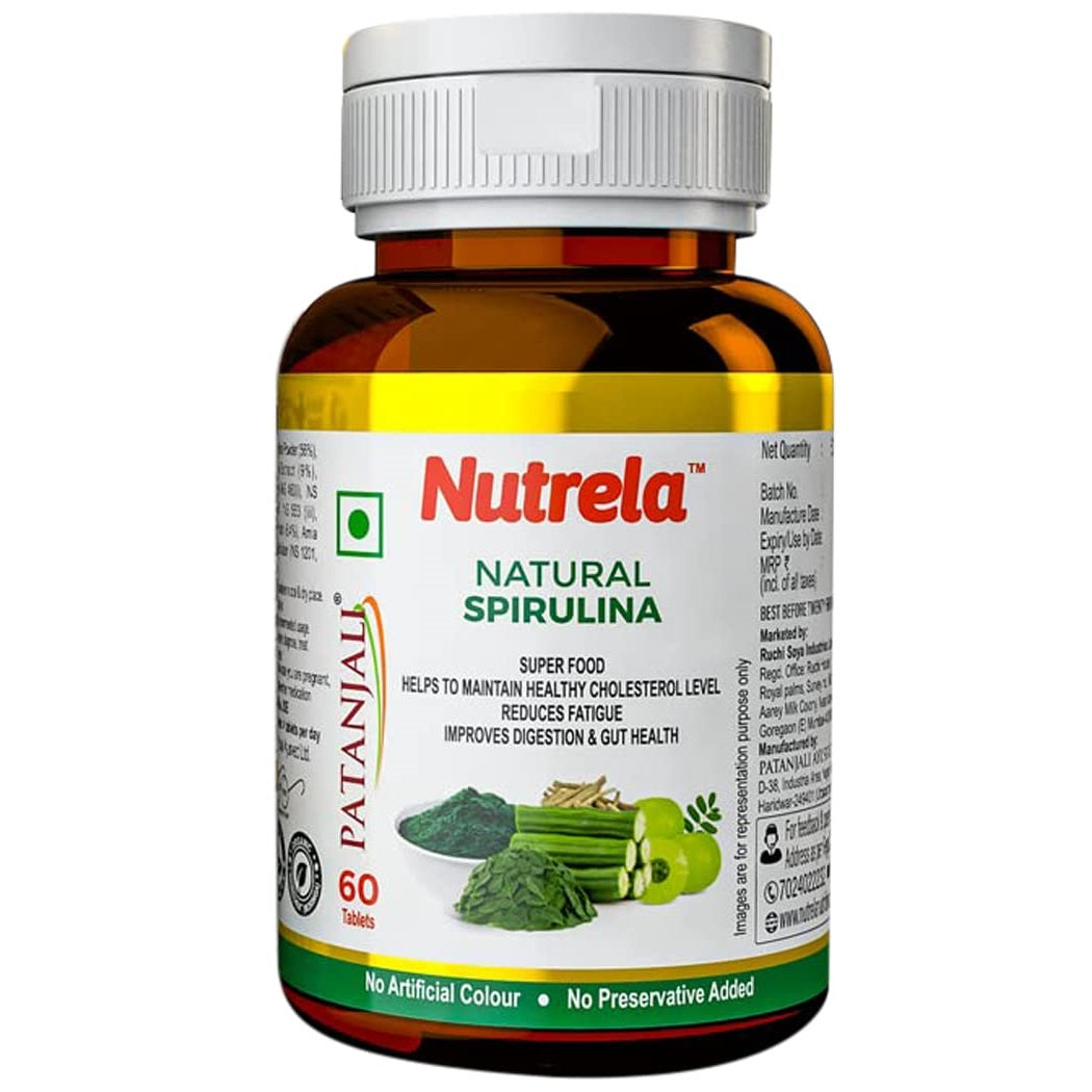 Patanjali Nutrela Spirulina Natural 60 Tablets