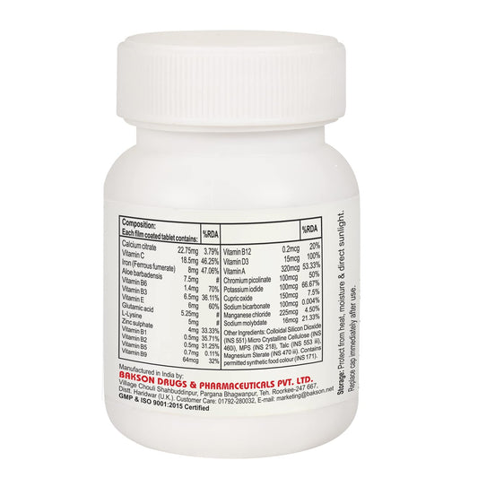 Bakson's Vitamin D Plus Tablets