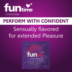 Leeford Funtime Black Grapes Flavored Condom 10 Piece