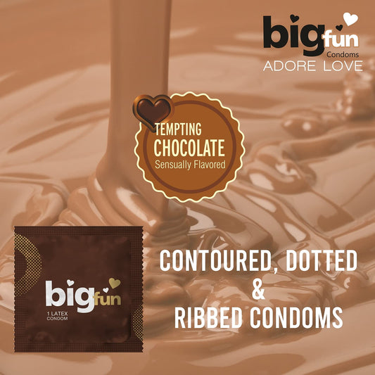 Leeford Bigfun Chocolate Flavored Condom 10 Piece