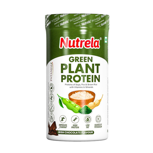 Patanjali Nutrela Green Plant protein Chocolate Powder 500g