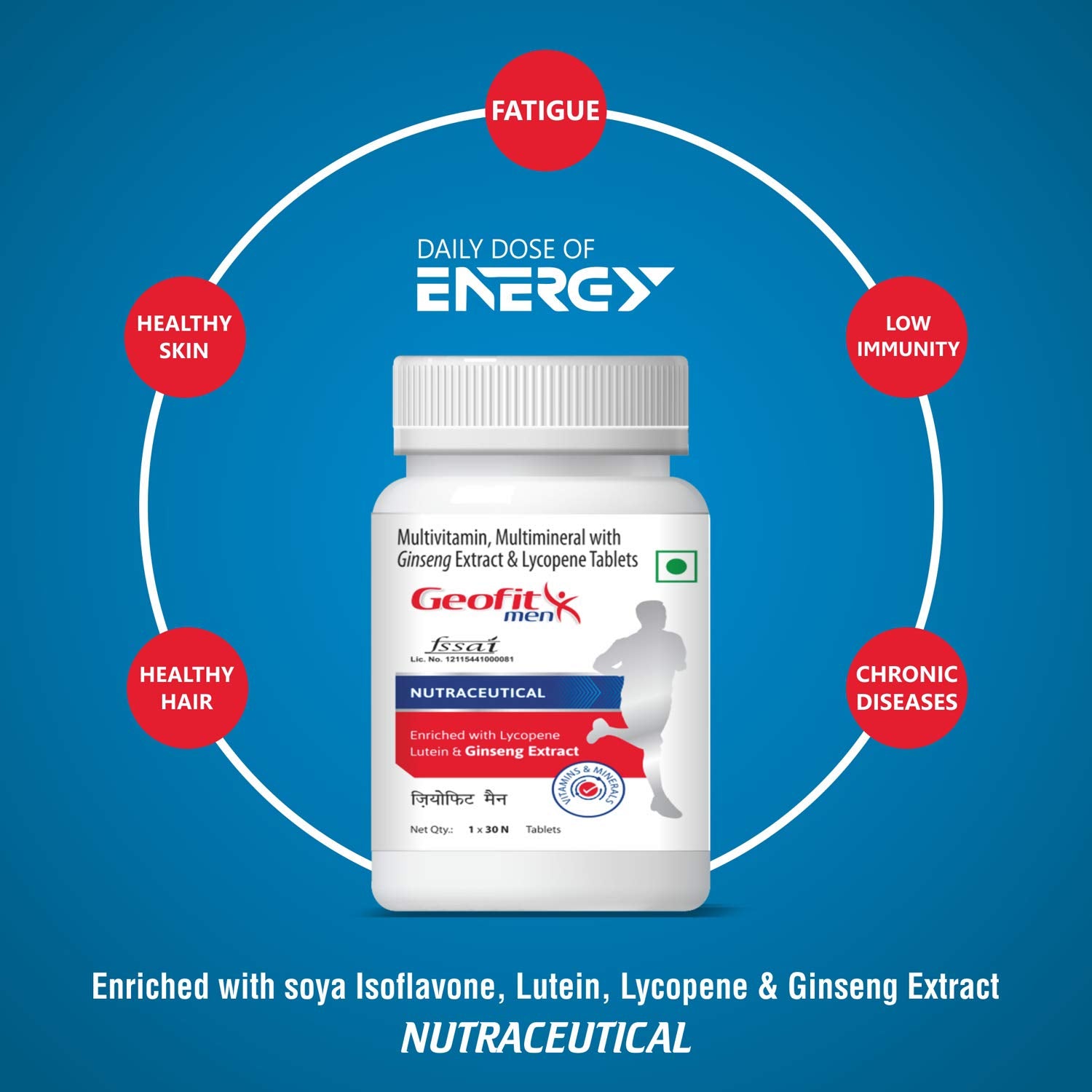 Leeford Geofit Multivitamin For Men 30 Tablets