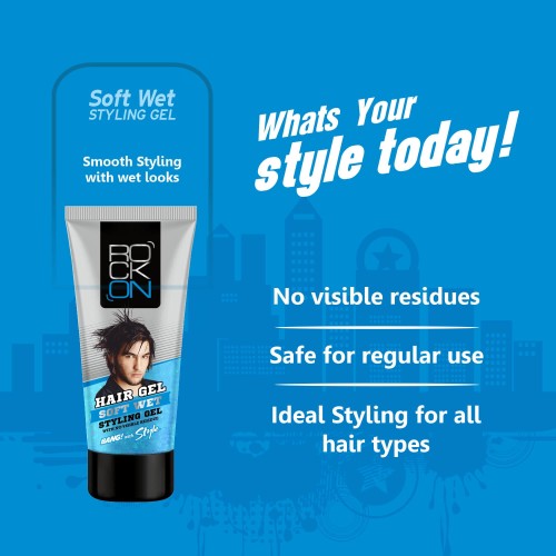 Leeford RockOn Styling-Gel für weiches, nasses Haar, 60 g