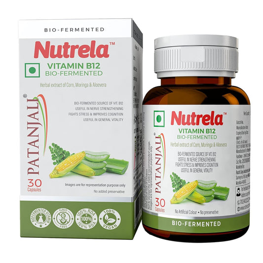 Patanjali Nutrela Vitamin B12 Veg 30 Kapseln