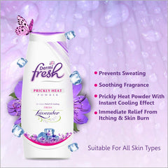 Leeford Dermi Fresh Prickly Heat Powder Jasmine,Sandal,Extra Cool,Lavender,Rose and Lemon Fragrance