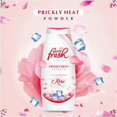 Leeford Dermi Fresh Prickly Heat Powder Jasmine,Sandal,Extra Cool,Lavender,Rose and Lemon Fragrance