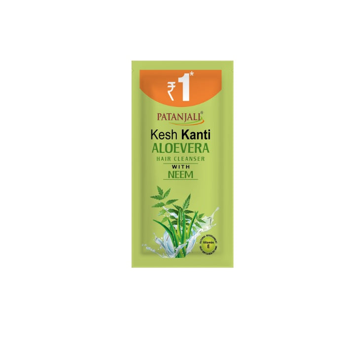 Patanjali Keshkanti Hair Cleanser Natural & Aloevera 20 X 5ml