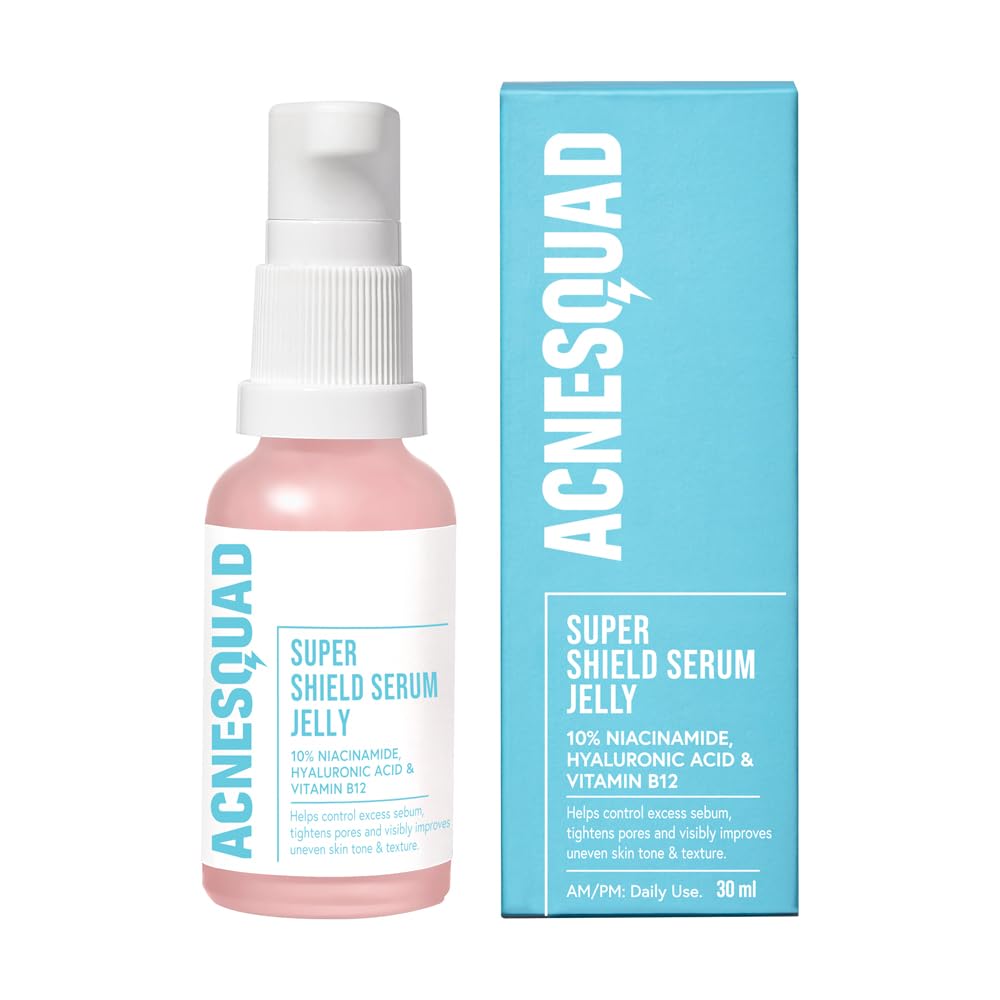 Acne Squad Pore Minimising Super Shield Serum Jelly with 10% Niacinamide 30ml