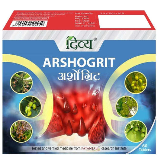 Patanjali Divya Arshogrit 60 Tabletten