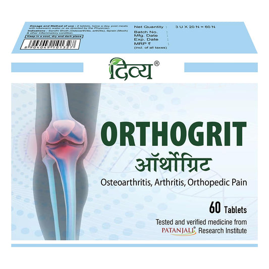 Patanjali Divya Orthogrit 60 Tablet