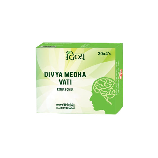 Patanjali Divya Medha Vati Extra Power Tabletten 2er-Pack (240 Tabletten)