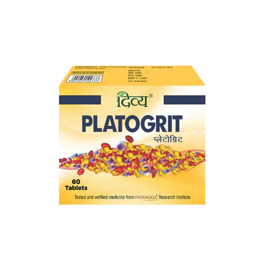 Patanjali Divya Platogrit 60 Tablets