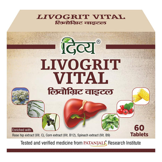 Patanjali Divya Livogrit Vital 60 Tablets