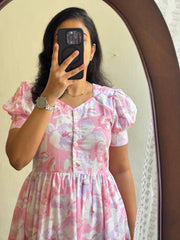 Bollywood Women Indian Ethnic Party Wear Pure Soft Cotton Print Dress