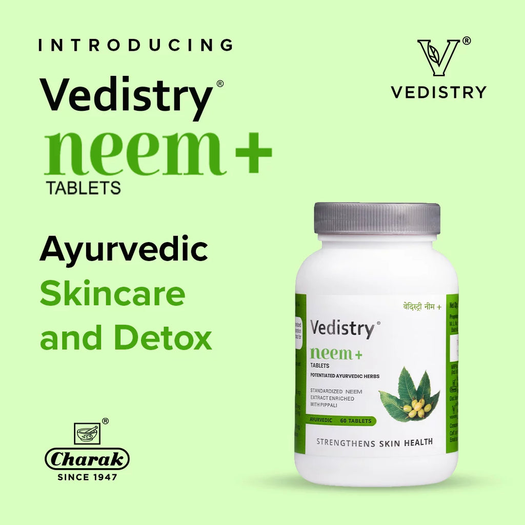 Vedistry Ayurvedic Neem + Skin Health 60 Tablets