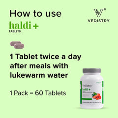 Vedistry Aayurvedic Haldi+ Strengthens Anti Allergic Action 60 Tablets