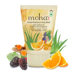 Moha Cosmetics Skin Care Face Mask,Face Wash & Scrub Regime Kit Trio Combo