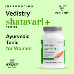 Vedistry Ayurvedic Shatavari+ Strengthens Women's Health 60 Tablets