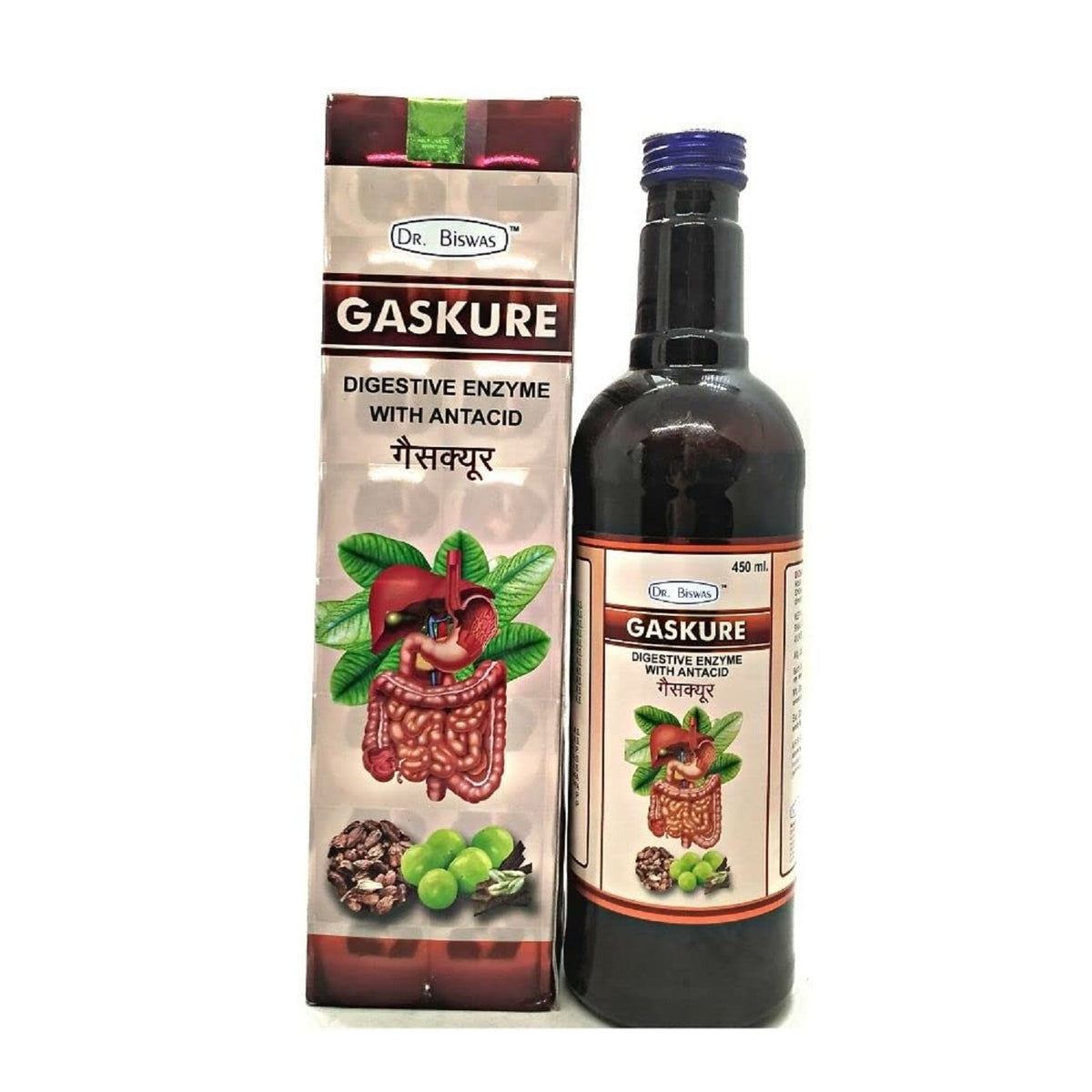 Dr Biswas Ayurvedic Gaskure Gas & Digestive enzyme Syrup