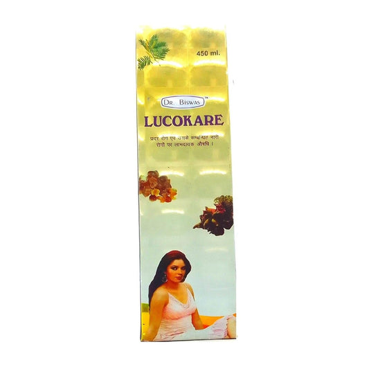 Dr. Biswas Ayurvedischer Lucokare Blood Vigour zur Blutreinigung, Frauengesundheitssirup 450 ml