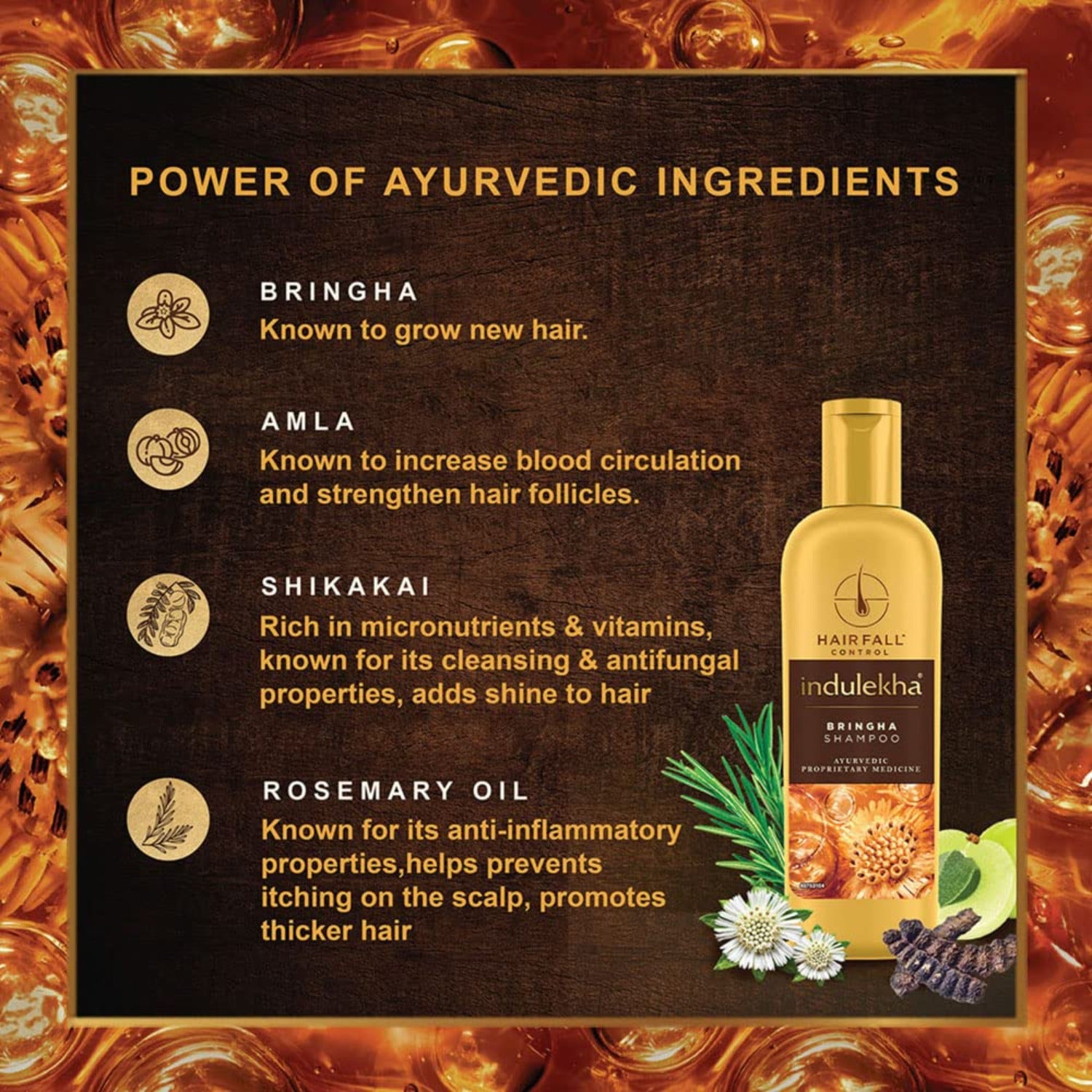 Indulekha Bringha Shampoo For Hair Fall Control 200ml