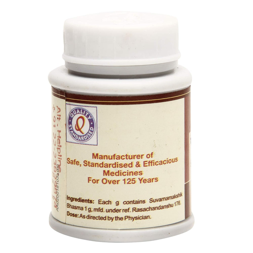 Dhootapapeshwar Ayurvedisches Swarnmakshik Bhasma-Pulver