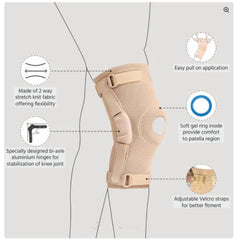 Flamingo Health Orthopaedic Gel Bi Axle Hinged Knee Brace Code 2132