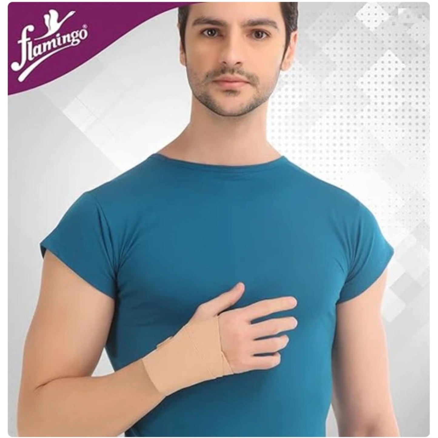 Flamingo Health Orthopaedic Wrist Brace Universal Color Black Ya Beige Code 2027