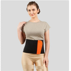 Flamingo Health Orthopaedic Abdominal Belt (20 cm) Unisex Black Ya Beige Color Random Code 2002