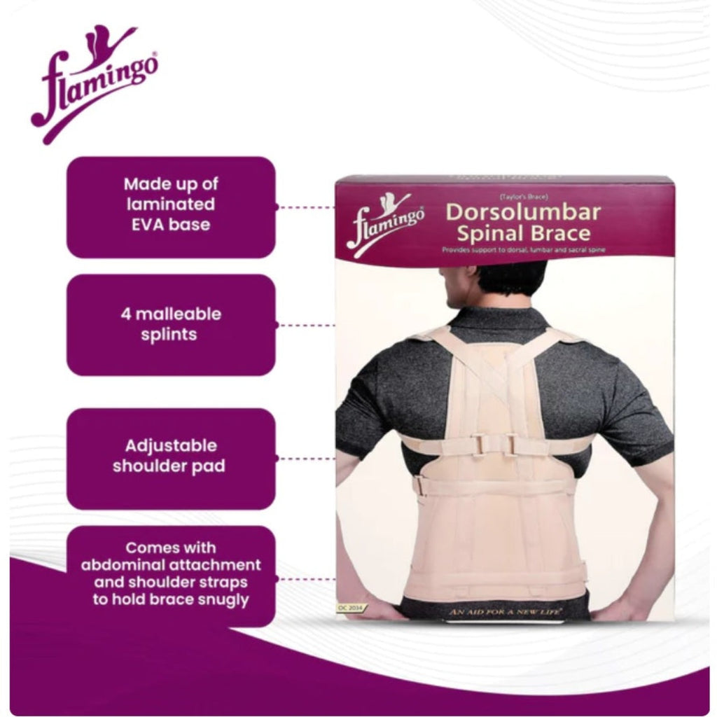 Flamingo Health Orthopaedic Dorsolumbar Spinal Brace (Taylors Brace) Code 2034
