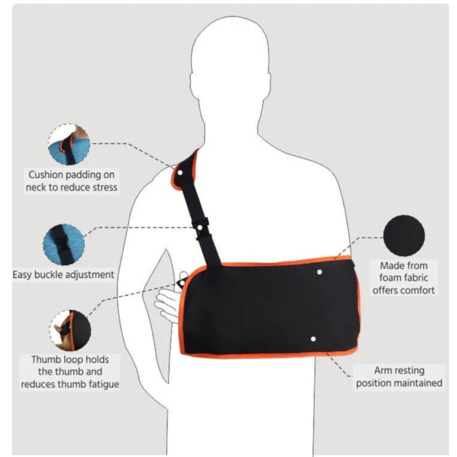 Flamingo Health Orthopaedic Arm Sling Code 2004