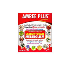 Aimil Plus Капсулы Аюрведическая медицина Таблетки для контроля уровня сахара в крови Натуральный уход в капсулах и гранулах 