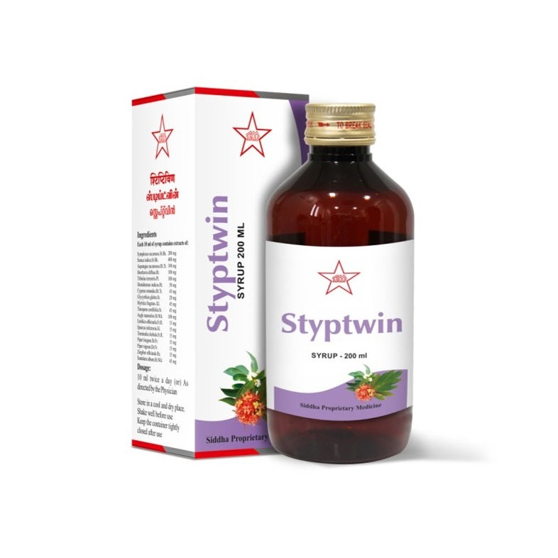 Skm Siddha Ayurveda Styptwin Syrup 200ml