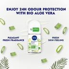 Nivea Bio Aloe Vera &amp; Bio Grüntee Deodorant Roll-On für Frauen 50 ml