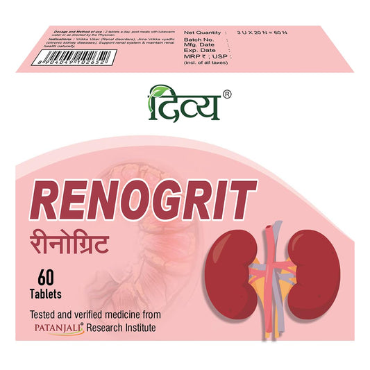 Patanjali Divya Renogrit 60 Tabletten