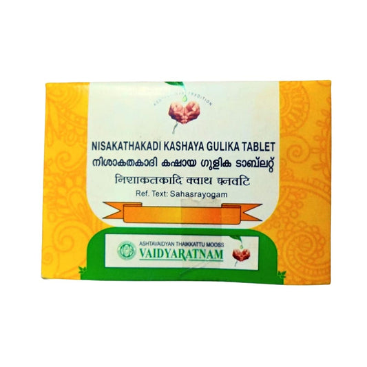 Vaidyaratnam Nisakathakadi Kashaya Gulika 100 Tablets